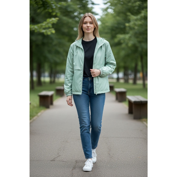 Bala Jackets & Blazers - Women's Bala Light Green Windbreaker Jacket S